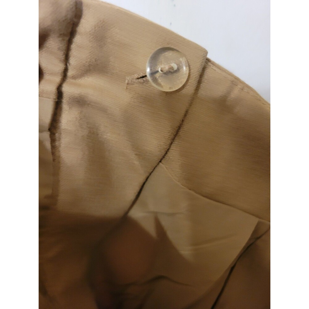 Vintage Lord & Taylor Wool Pants Women's Size 10 Pleated Front High Waist Camel - Picture 9 of 14
